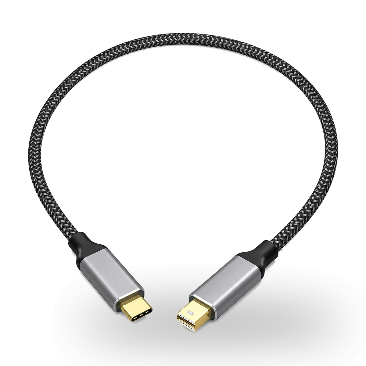 Cabo USB-C para Mini DisplayPort de malha trançada